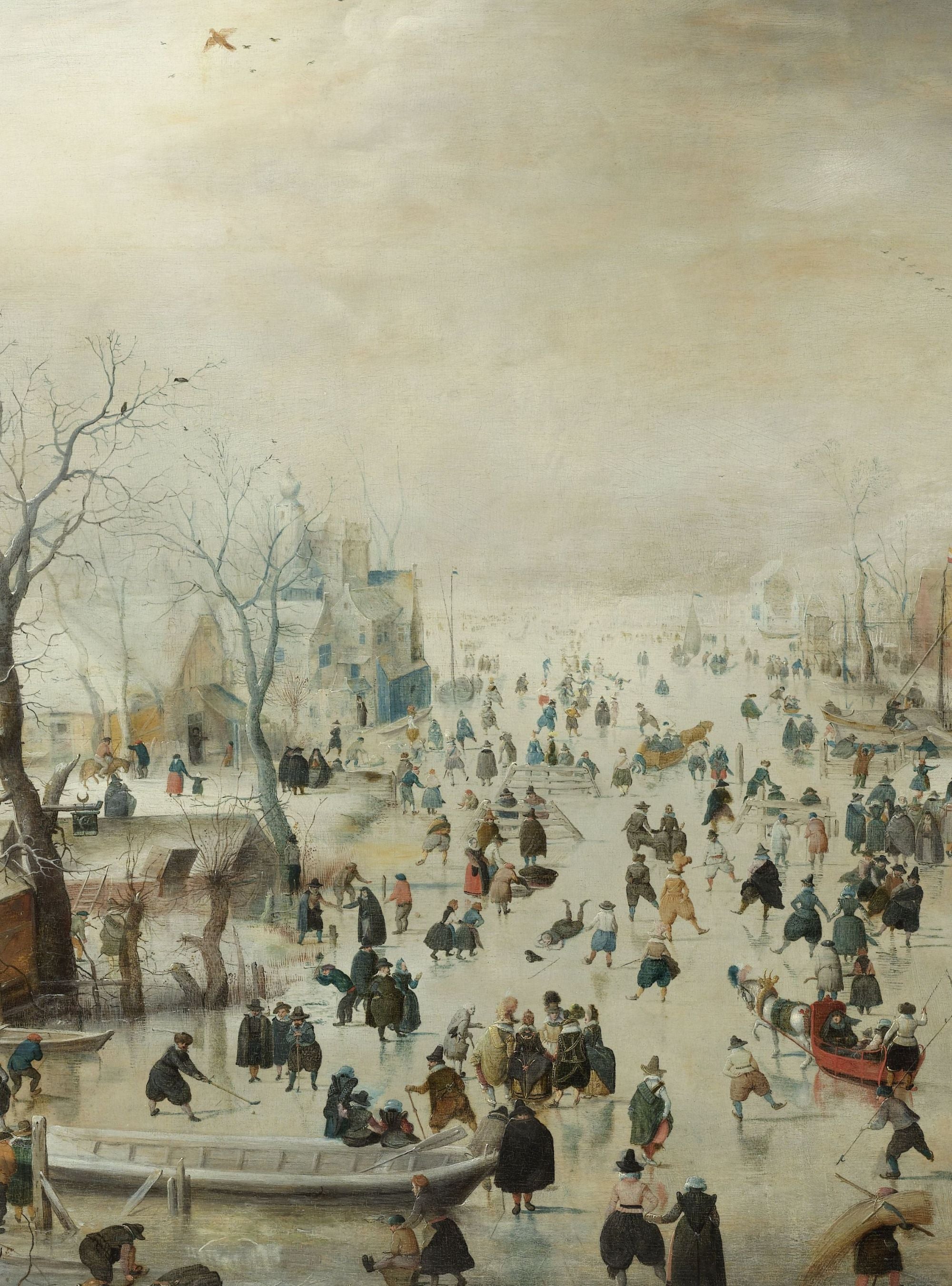 Winter Landscape with Skaters